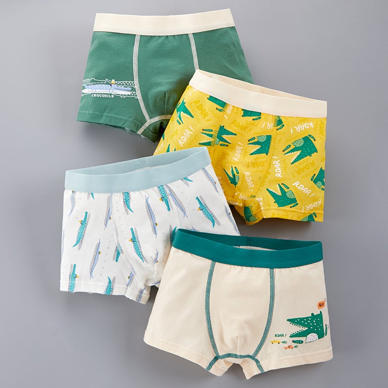 3D version of boys underwear cotton childrens boxers Korean childrens clothing boxers small, medium and large childrens cartoon boy underwear 4-2030D - Image 1