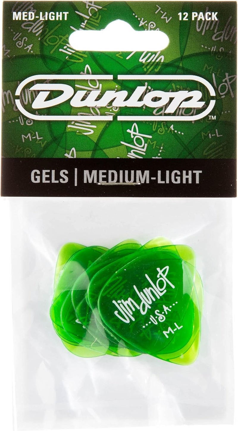 Jim Dunlop 486PML Gels Medium Light Player Pack - Green - Image 4