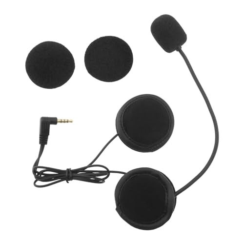 Micro Traders ميكروفون سماعة خوذة المتداولين الصغيرة سماعة رأس كابل صلب خوذة سماعة رأس 3.5 مم خوذة دراجة نارية نظام الاتصال الداخلي للخوذة V4 V6 - Image 1