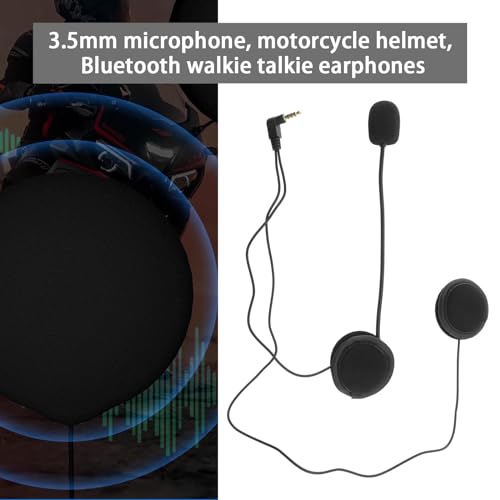 Micro Traders ميكروفون سماعة خوذة المتداولين الصغيرة سماعة رأس كابل صلب خوذة سماعة رأس 3.5 مم خوذة دراجة نارية نظام الاتصال الداخلي للخوذة V4 V6 - Image 2