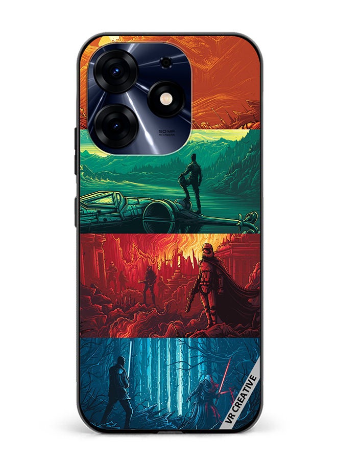 VR CREATIVE Protective Case Cover For Tecno Spark 10 Pro Phases Of Life Design Multicolour - Image 1