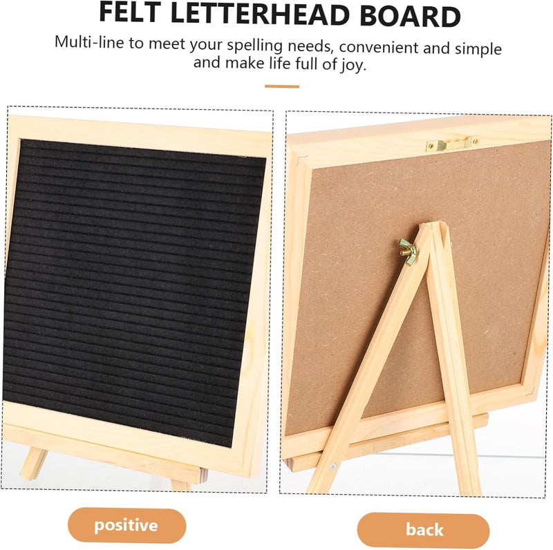 Gadpiparty 1set Felt Letter Board Changeable Letters Convenient Message Board for Home Decor and Classroom Stylish Frame for Creative Announcements and Motivational Quotes - Image 4
