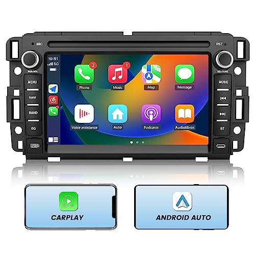 AWESAFE Car Stereo for Chevrolet Chevy Silverado/GMC Sierra Yukon Tahoe/Buick, Touch Screen Radio Wireless Carplay Android Auto with Bluetooth AM FM GPS Navigation - 2G Ram 32G ROM - Image 1