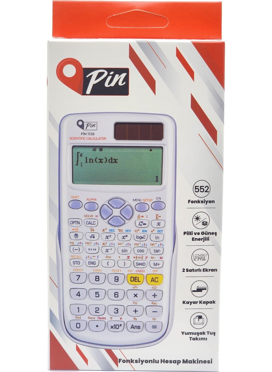 PIN - 113B 552 White Function Calculator - Image 1