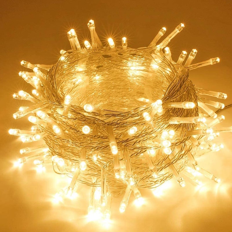 VELOCIOUS Velocious 12 Meter LED Pixel String Light 40 ft for Diwali Christmas Home DecorationHeavy Duty Copper Led Pixel String Light Rice StringWarm WhitePack of 1  - Image 1