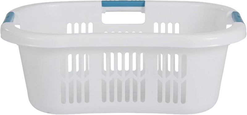 Rubbermaid XL Hip-Hugger Laundry Basket, 2.1-Bushel, White - Image 2