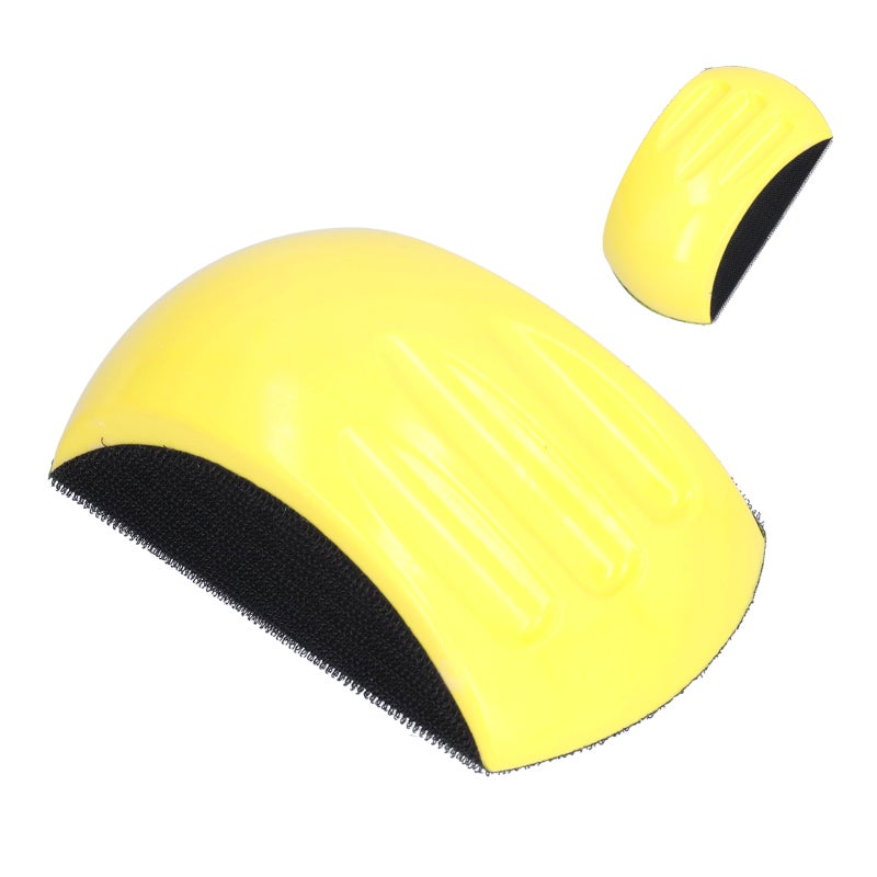 Hand Sanding Pad 150mm PU Foam Hook And Loop Block - Flexible Handheld Design Curved Surface Sander for Carpentry Furniture Repair Car Body Polishing - Image 4