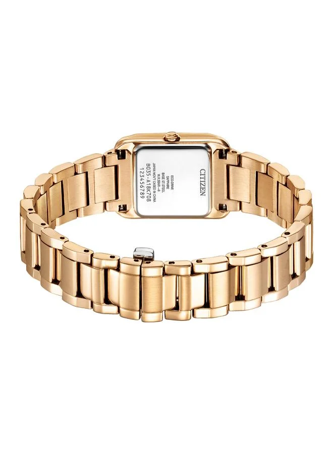 CITIZEN Women's Stainless Steel with Rose Gold Plating CITIZEN L Standard Watch EW5603-89Y - 28.4 x 21.5 mm