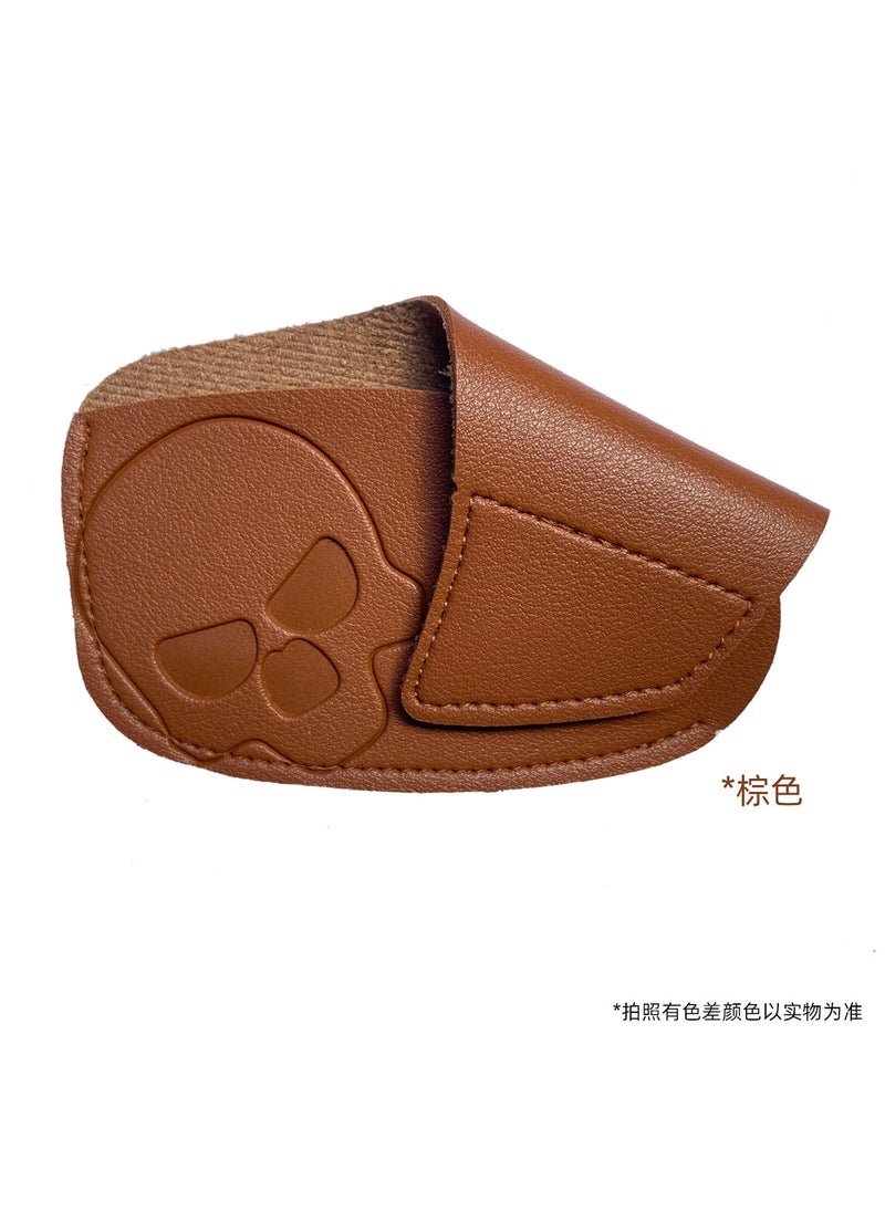 Generic Large quantity discount single golf iron set club cap set golf supplies accessories Golf Club set Skull Brown Velcro Iron Set 1/Pack
