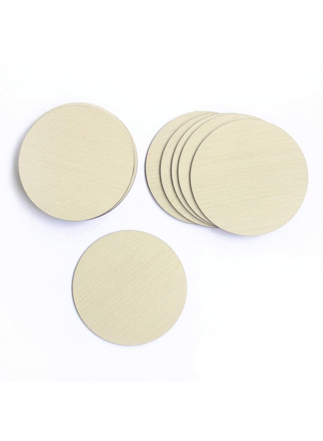 IVEI DIY Wood Finished Coasters Round Plywood Sheet Craft - Plain Wooden Coasters Circle Shaped Blank Cutouts for Painting Wooden Sheet Craft, - Set of 12 (3.5in X 3.5in) - Image 3