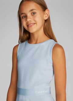 Calvin Klein Jeans Kids Fit & Flare Sleeveless Punto Dress  - Image 3