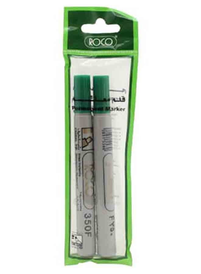 ROCO Roco Permanent Marker Green pack of 2  - Image 1