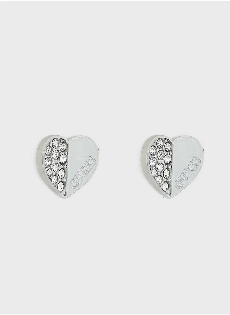 GUESS Heart Stud Earrings