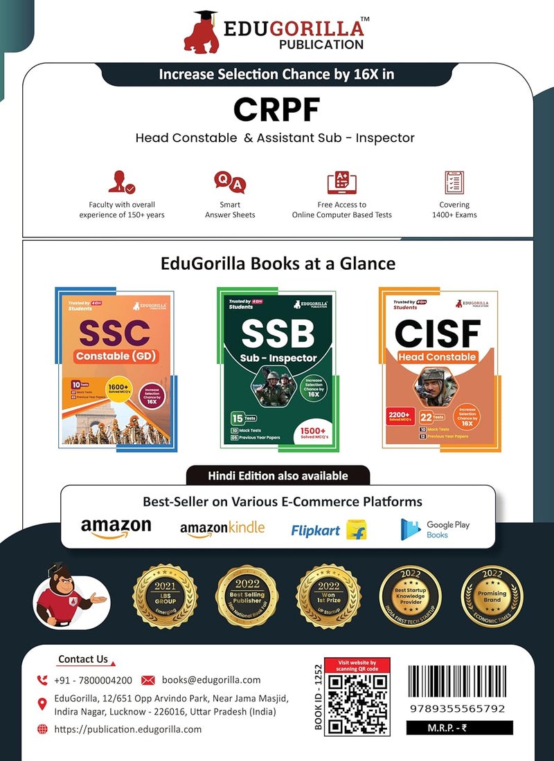 CRPF Head Constable (Ministerial) & ASI (Steno) Exam 2024 (English Edition) - 7 Full Length Mock Tests and 5 Sectional Tests with Free Access to Online Tests  - Image 2