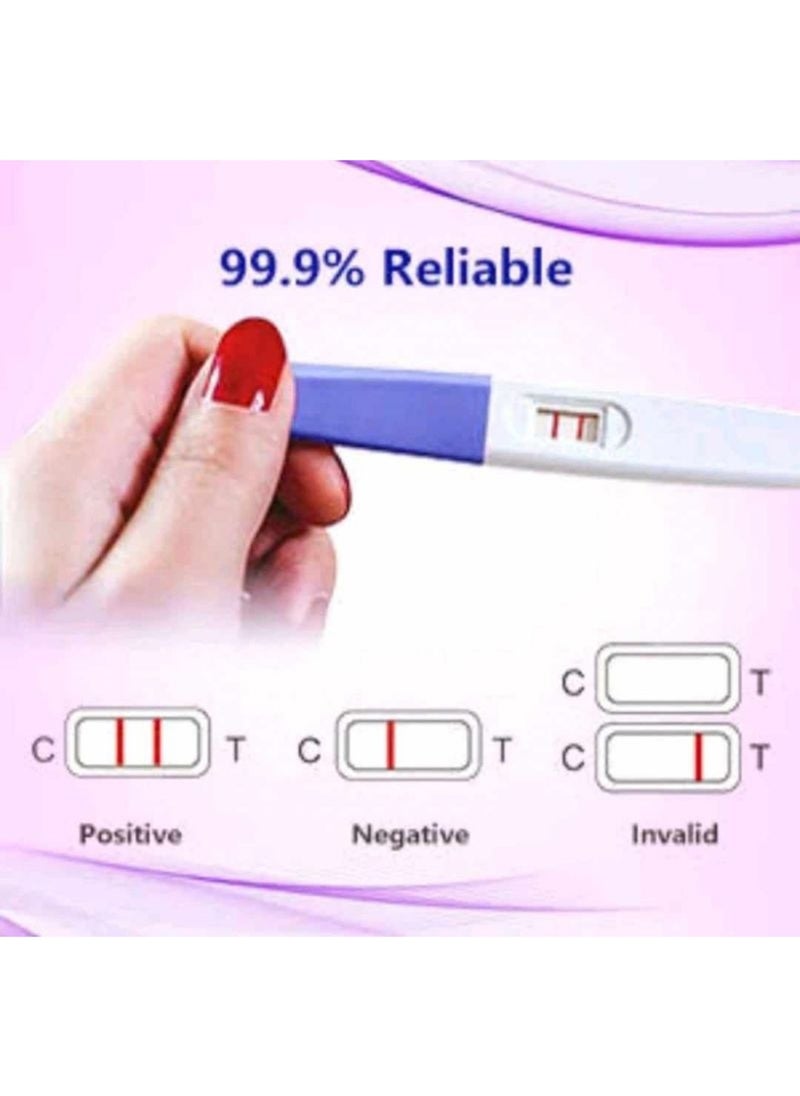 CLEARTEST One Step Pregnancy Rapid Test Midstream Results In 3 Min 1 Test/Box  - Image 3