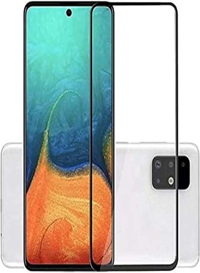 OR Screen protector for samsung galaxy a71 2.5d hd full screen glass screen protector film anti-fingerprint hd clear film scratch-resistant full coverage bubble-free film for samsung galaxy a71