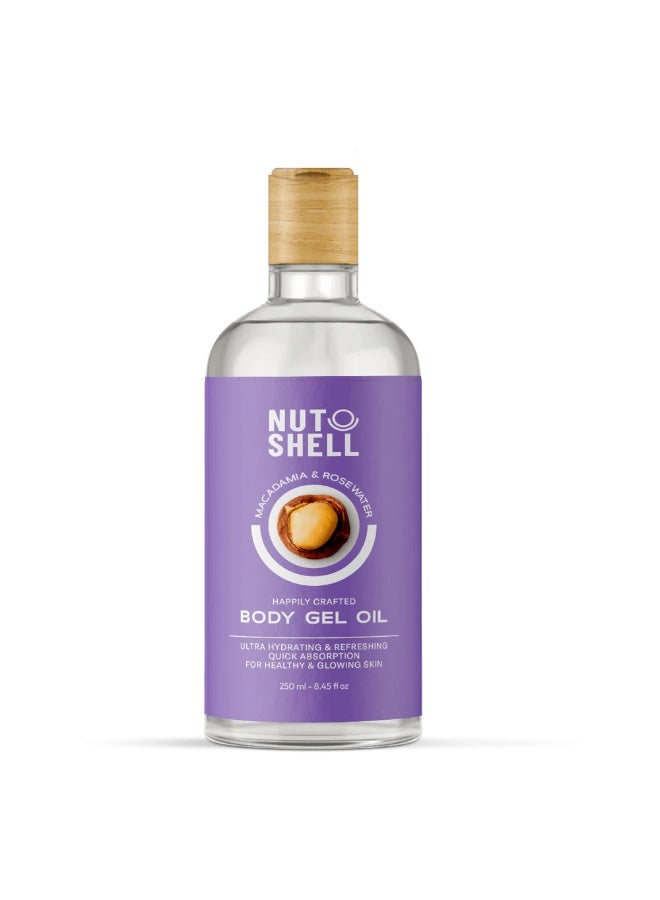NUTSHELL Macadamia & Rose Water - Body Gel Oil 250 ml