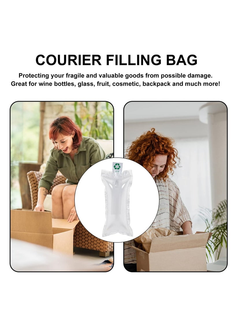 Excefore - Air Cushion Bags, 100PCS Inflatable Air Pillows Air Bubble Bags Shockproof Air Cushion Film Blocking Wrap Bag for Mailing Shipping Packaging 10x20 CM - Image 1