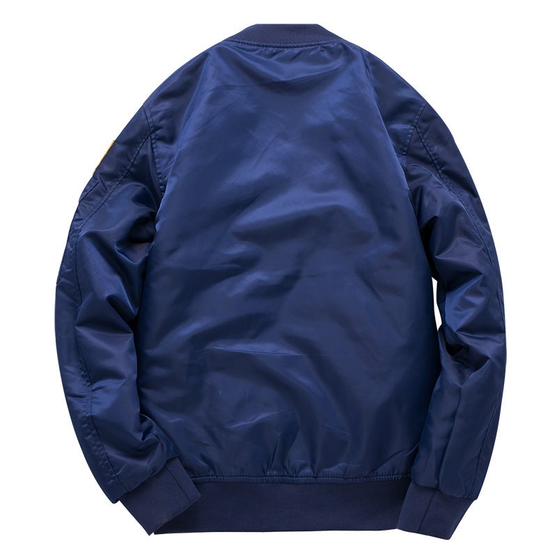 Men'S Coat Cotton-Padded Clothes Air Force One Pilot Men'S Jacket Thickened Plus Fat Boy Fat Boy Sports Leisure - Image 3