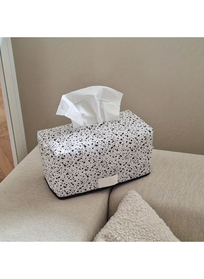 Vintage Ink Splashed Square Tissue Box For Wet Wipes And Paper Towels - Image 5