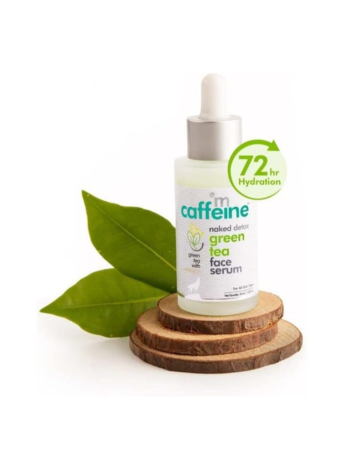 MCaffeine MCaffeine Naked Detox Green Tea Face Serum with Vitamin C & Hyaluronic Acid | Paraben & Mineral Oil-Free | Deep Hydration for All Skin Types (40ml)  - Image 2