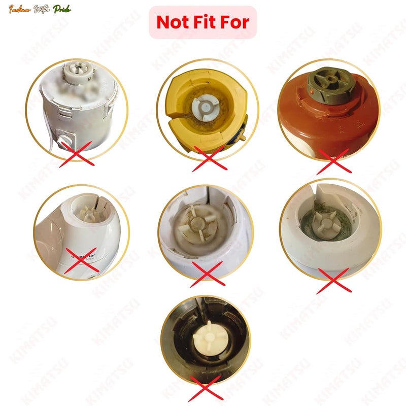 Bullet Food Grade Unbreakable Polycarbonate 350 & 500 ML Jars Suitable for all Regular mixer grinders with 4 teeth couplers and 2 Locking system Opposite side  - Image 5