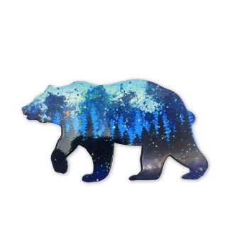 Sonoran Souvenirs Black Bear Metallic Screen Saver Magnets  Set of 2 DieCut Matching Magnets Heavy Duty Home Dcor for Curtains  Screens Gloss Finish 5 W x 275 H IndoorOutdoor - pzsku/Z802F97545A903C7CA4D8Z/45/1750416415/3a6ba8f9-3db0-4fb3-bd06-b6c17ab23607