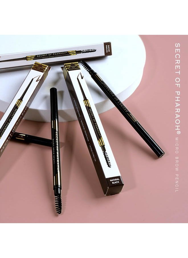 EBIN NEW YORK Micro Brow Pencil Natural Black | Ultra-Thin Tip for Precise Hair-Like Strokes | Defines Brows | Soft Smudging Brush | Water-Resistant & Cruelty-Free  - Image 5