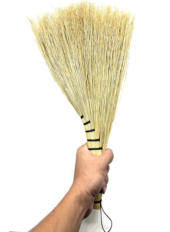 Bodundirect Corn Mini Whisk Broom Dust Brush Home Office Cleaning Tool 100% Handmade for Floor Cleaning Sweeping Outdoor Car Porch Debris Dust Dirt Driveways Sidewalks Halloween (Black Knot) - Image 4