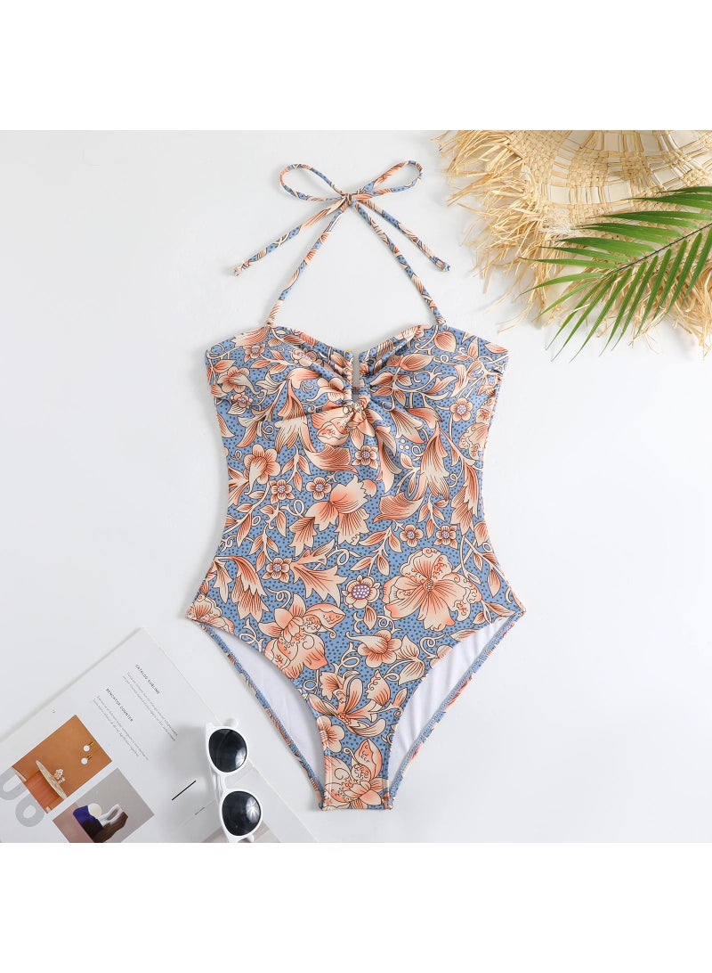 2-Piece Women Swimsuit with Skirt Holiday Beach Dress Female Retro Swimwear Vintage Surf Wear Summer - Image 3