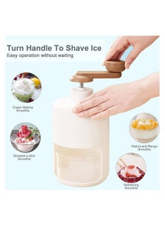 Ice Crusher, Portable Ice Crusher, Manual Ice Crusher With Round Ice Mold, Slushie Machine for Making Ice Cream, Slush and Other Fun iced Drinks