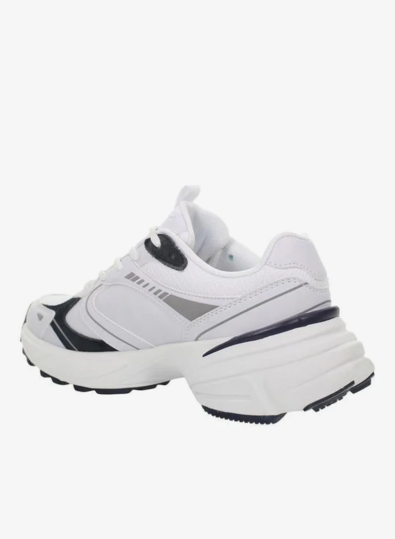 LUMBERJACK WHITE Women MONEY Panelled Lace-Up Sneakers for Women | Best Price UAE