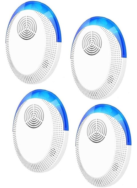 4pcs household environmentally friendly rat repellent, cockroach mosquito and mite ultrasonic animal repeller electronic insect repellent