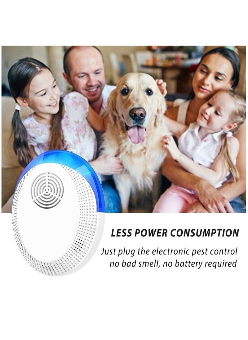 4pcs household environmentally friendly rat repellent, cockroach mosquito and mite ultrasonic animal repeller electronic insect repellent