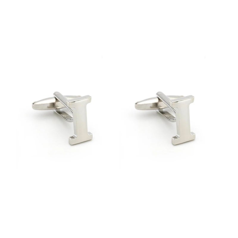 FURE Initial Cufflinks (Rhodium) for Men - Image 1