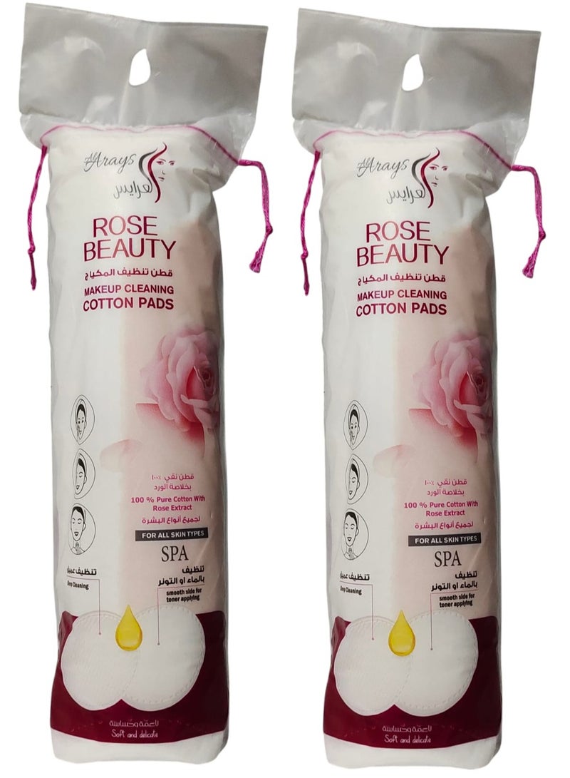 Alarays Two Pieces Of Make UP Cleaning Cotton Pads With Rose Extract - Image 1