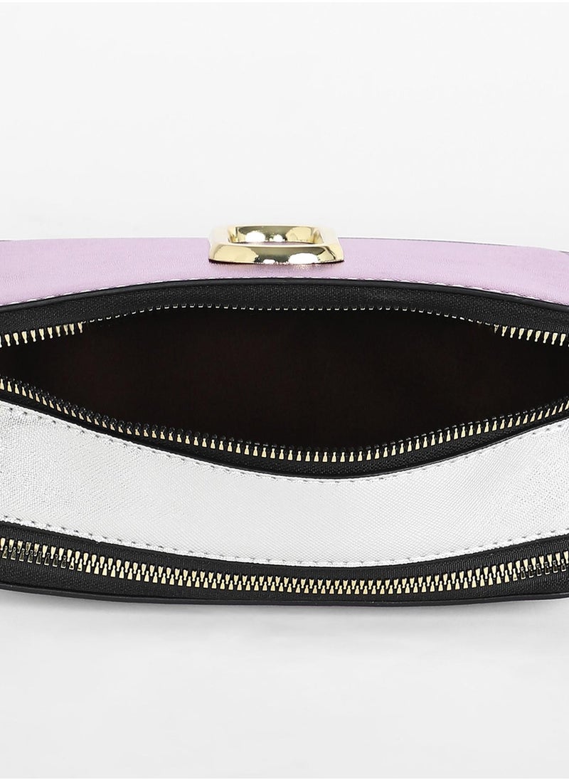The Block Box Sling Bag - Flamingo Pink