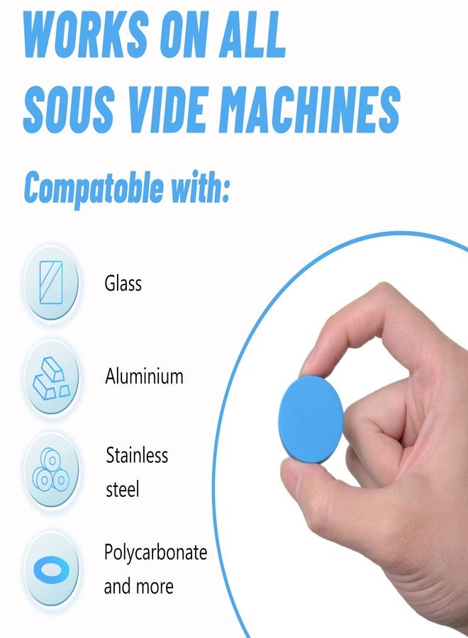 T-mark 4 Pack Sous Vide Magnets, Keep Bags Submerged and in Place-Prevent Floating Bags and Undercooking Food Safe Silicone and Stainless Steel Better Performance than Magnets, Clips or Rack - Image 3
