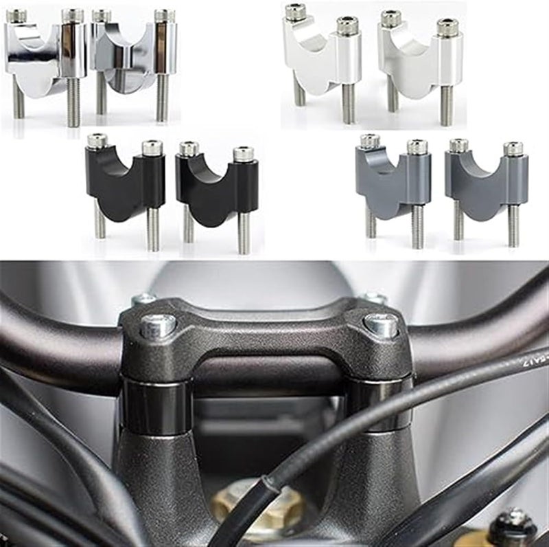 Vuzmode CNC Billet Handlebar Riser Clamp for Motorcycles - Image 5