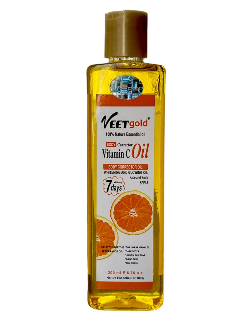 Orange Vitamin C Oil Body Corrector Oil 200ml