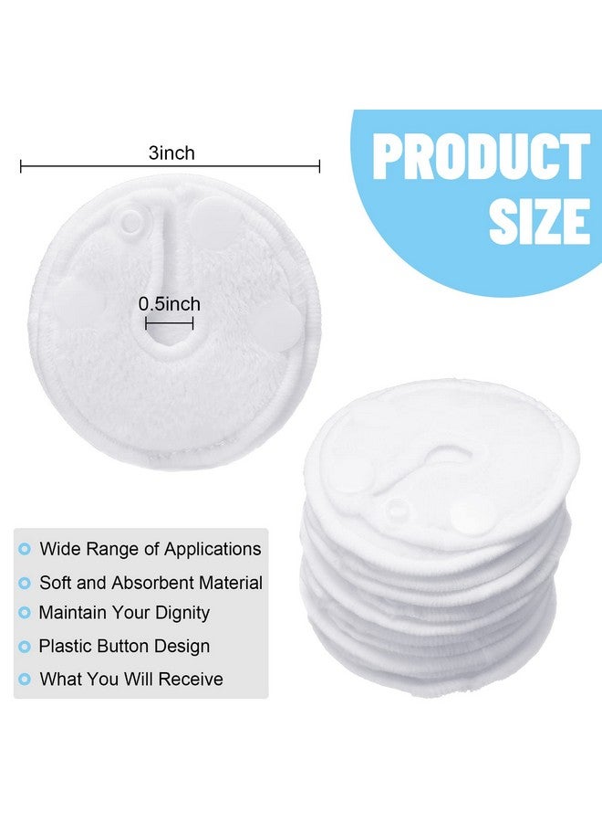 Sosation 20 Pack Feeding Tube Pads G Tube Button Pad With Cover Reusable Feeding Tube Supplies Cotton Gtube Button Covers Peritoneal Abdominal Dialysis Peg Tube Supplies For Nursing Care White - Image 3