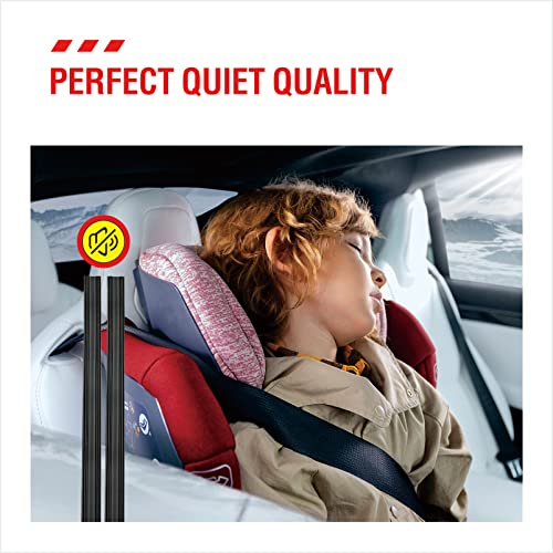 BERG REGEN 26 inch Frameless Adjustable Size of Universal 4 PCs Refills Replacement Windshield Wiper Refills Replacement for Tesla,Toyota,Hyundai,Honda Front & Rear Windshield Wiper Baldes Rubber Strips - Image 5