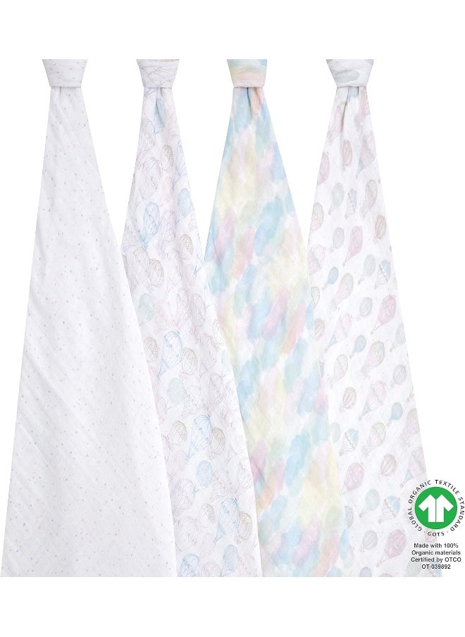 aden + anais aden + anais above the clouds Swaddle Blanket - Pack of 4  - Image 2