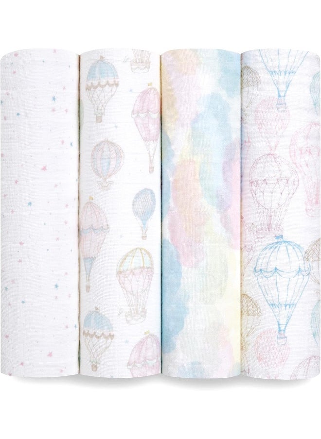 aden + anais aden + anais above the clouds Swaddle Blanket - Pack of 4  - Image 1