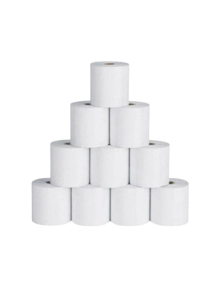 Generic 10-Piece Thermal Paper Roll White  - Image 1