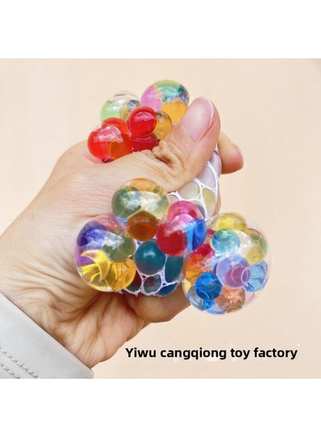 【3PCS，Only Three】Bead Squishy - Grape Ball Stress Relief Squishy Toy - Vent grape ball - Mesh Squeeze Ball, Sensory Fidget Toy, Anxiety Relief, Kids Adults Decompression, Funny Stress Ball, TikTok Viral Toy - Image 4