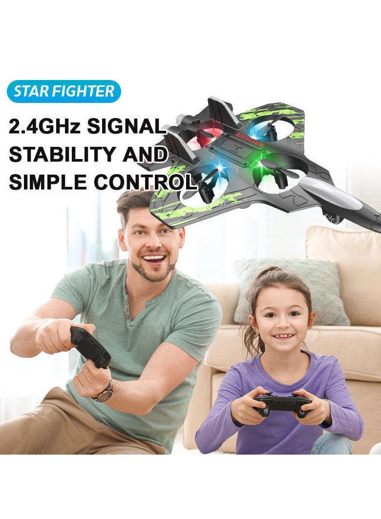 DIGI CORE RC Plane 2.4GHz Remote Control Airplane, Generation 10 Fighter Jet Toy with Pneumatic Altitude System, 360° Roll & Hover, Crash-Resistant EPP Material, Easy to Fly for Beginners & Kids Blue/Black - Image 4