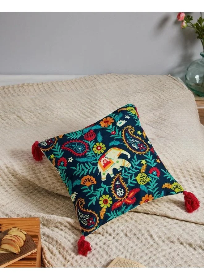 Chumbak Begum's Baag Kutch Cushion Cover 16"