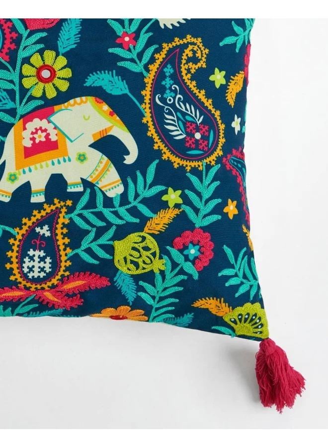 Chumbak Begum's Baag Kutch Cushion Cover 16"