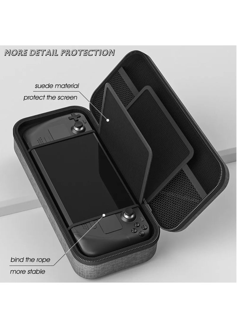 Generic - For Steam Deck Carrying Case, Portable Large Capacity EVA Hard Shell, Gaming Console Inner Partition Storage Case, for Steam Deck 2022 Version Gaming Accessories (Gray) - Image 1